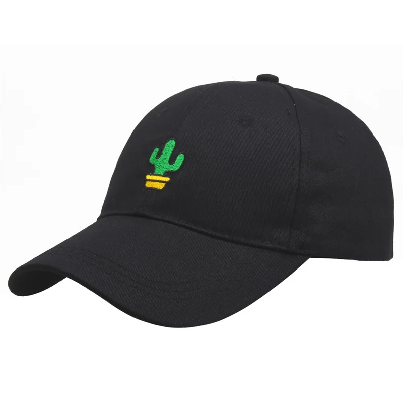 

Best Selling Simple Cactus Embroidered Baseball Cap Men Women Cotton Snapback Hat Bone Outdoor Sports Curved Visor Gorras Chapeu