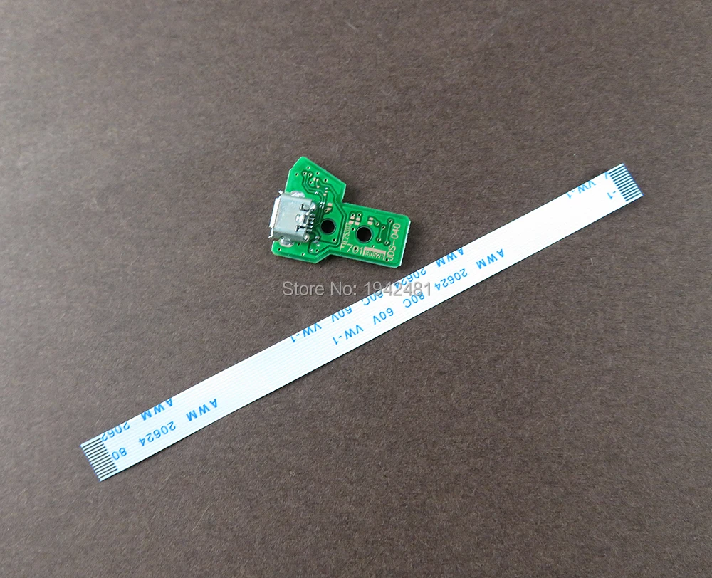 JDS-040 12PIN JDS-001 JDS-011 JDS-030 JDS-040 JDS-055 зарядка через usb Порты и разъёмы плата с кабелем для Playstation 4 контроллер USB Порты и разъёмы для PS4 - Цвет: JDS-040 12PIN