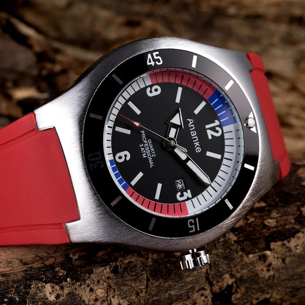 Модные Роскошные Кварцевые часы с большим циферблатом мужские военные