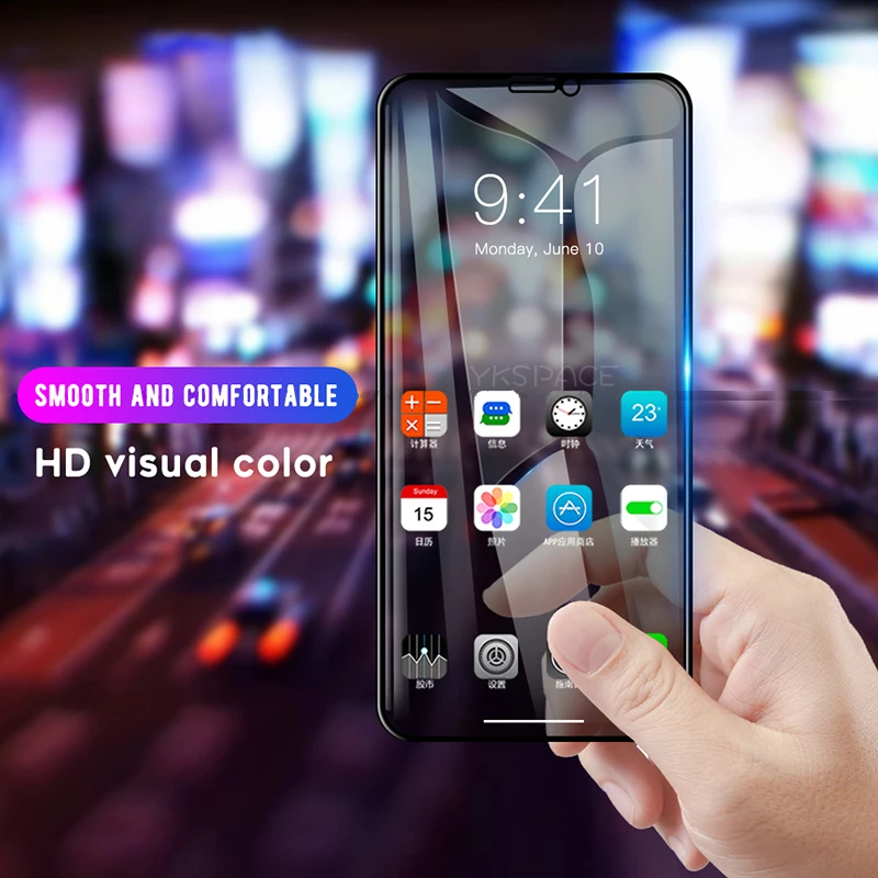 Протектор экрана для iPhone X XS Max XR 11 Pro MAX 6 6s 7 8 Plus 9H с антибликовым покрытием