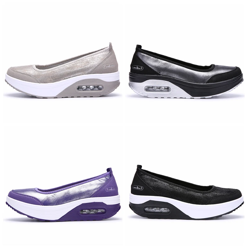 Женская обувь на платформе женская повседневная без застежки удобная тканевая |