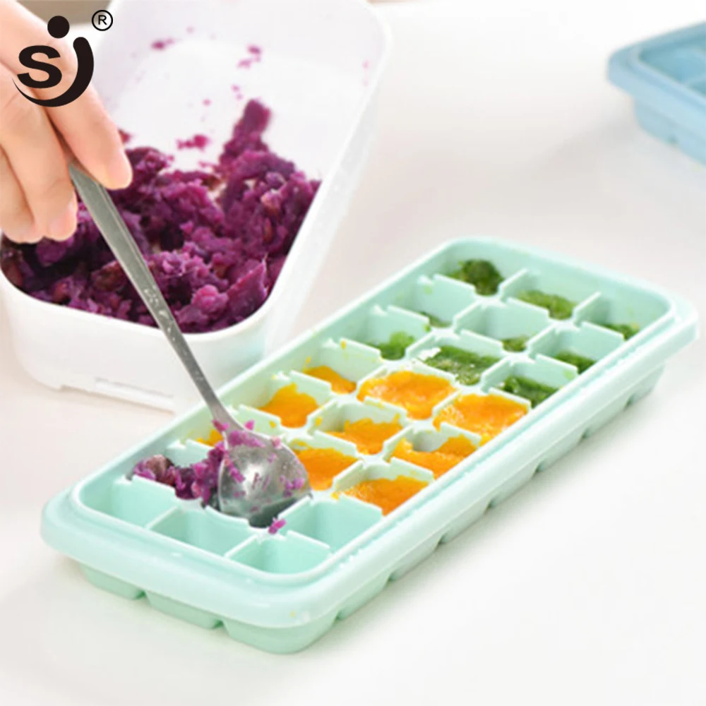 

2021 New Style 24 Cavity Silicone Ice Cube Mold Reusable Silicone Ice Cube Tray for Summer Whiskey Cocktail With Lid