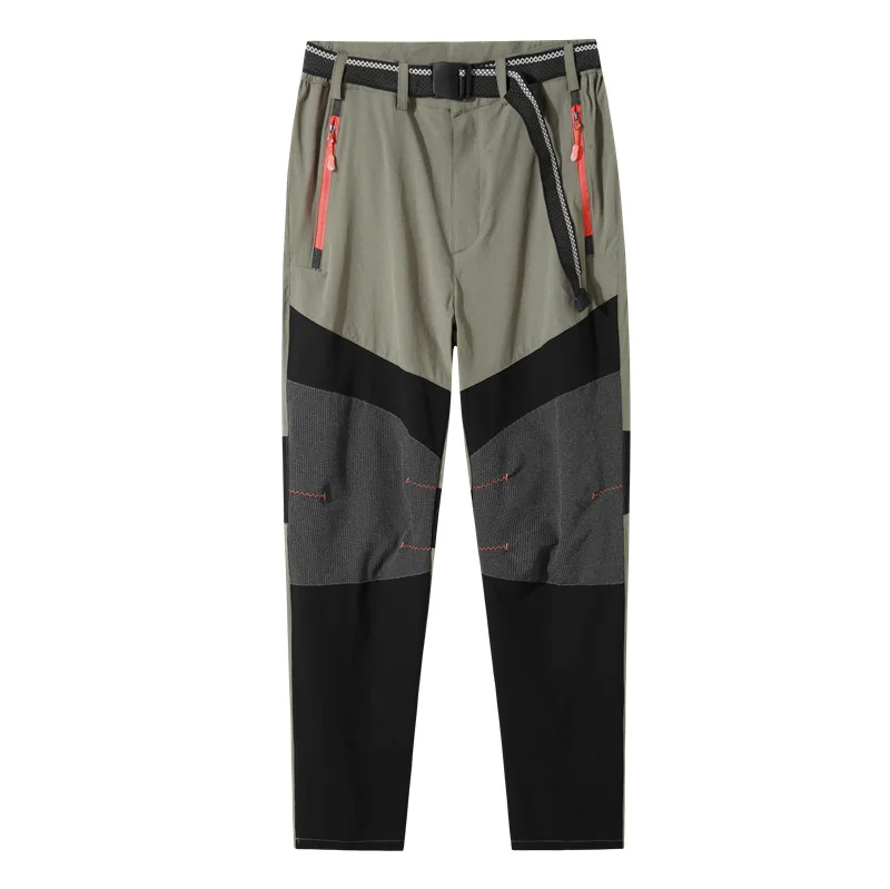 

Quick drying pants men's summer thin outdoor charging pants hiking pants elastic breathable quick drying pants sports pants