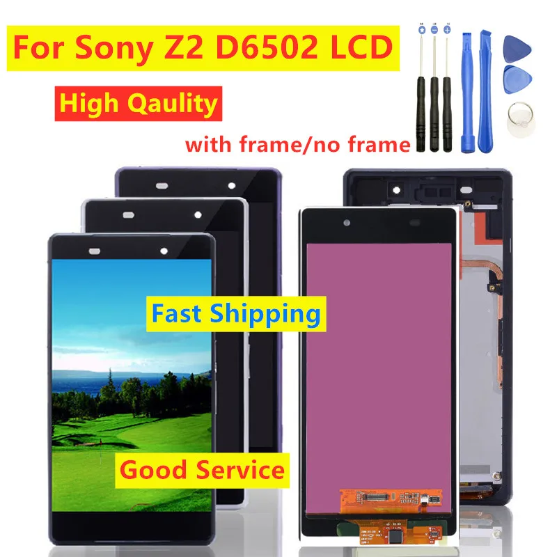 Новый ЖК дисплей для SONY Xperia Z2 D6502 D6503 D6543 сенсорный экран дигитайзер Датчик|Экраны
