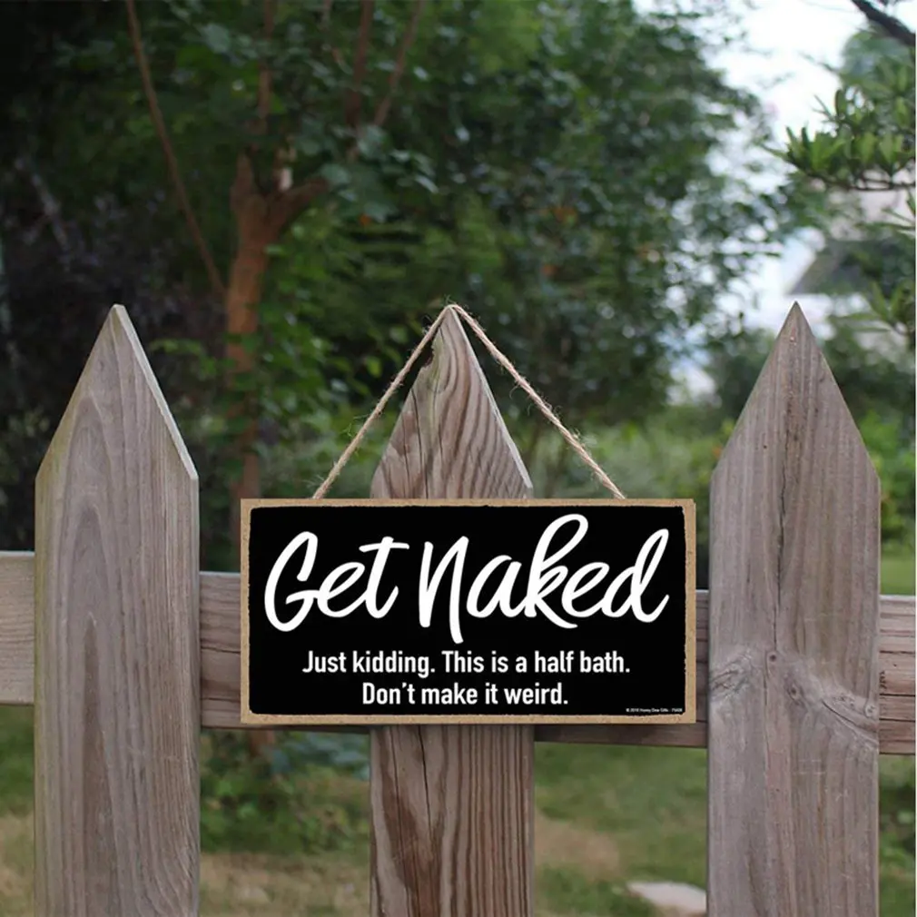 

Hanging Wall Art Pendant Lasting Decorative Funny And Inappropriate Signs Decoration Durable Wooden Pendant