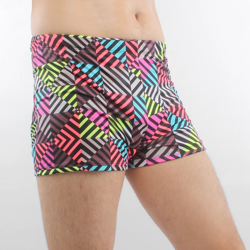 

Geometric Drawstring Sexy Men Swimwear 2020 Large Mens Bathing Short Plus Size XXXL Male Swimsuit Drop Shipping