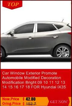 Дверная ручка приборной панели для интерьера, прочная Автомобильная хромированная деталь, аксессуары для отделки, наклейка, полоса 18 19 для Chevrolet Orlando
