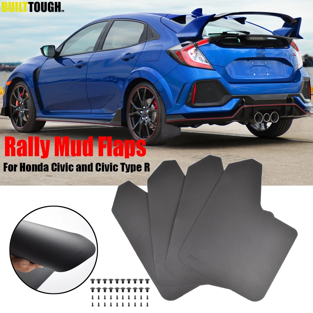 4x Брызговики для Honda Civic Тип R S EK9 EP3 C посылка FD2 FN2 Mugen RR RC GT FK2 FK8 GX type-R