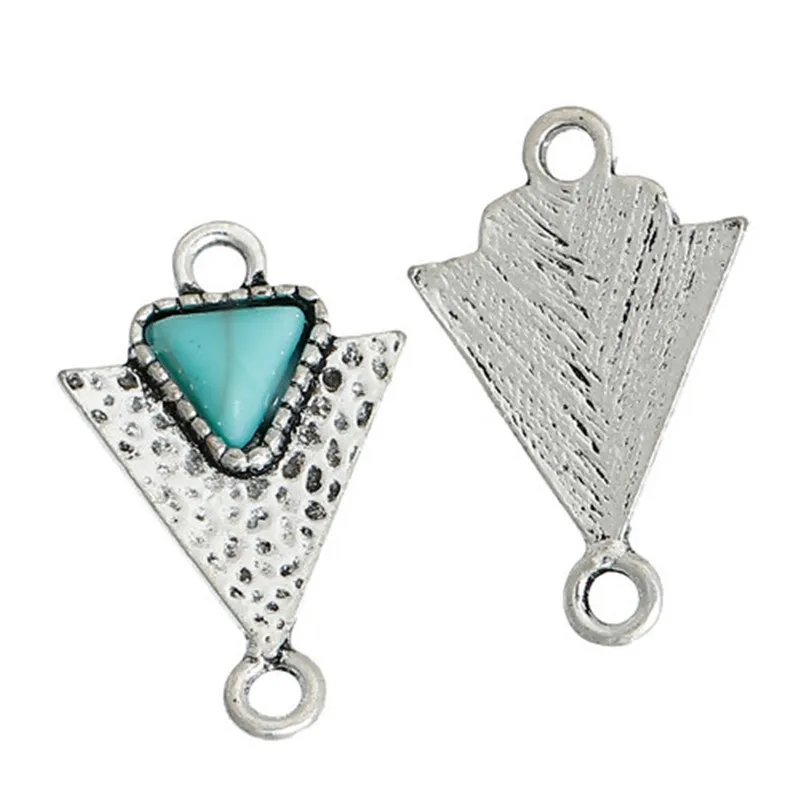DoreenBeads цинковый сплав молотые разъемы геометрические античные серебряные