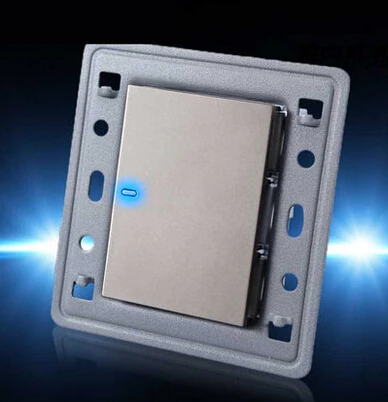 Бесплатная доставка роскошный настенный светильник панель переключателя 1