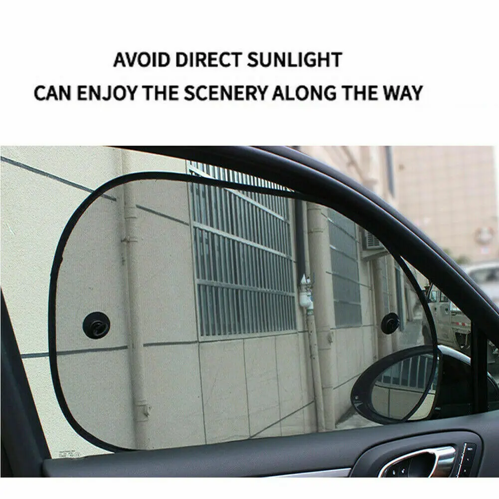 

Curtain Sun Visor Sunshade Shield Side Window 65*38cm Accessories Anti UV Black