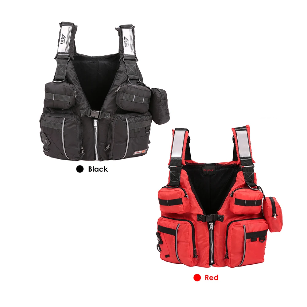 Fly Fishing Vest Oxford Survival Adjustable Safety Life Jacket Swimming Boating Ski for Carp |