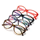 Очки для чтения женские пластиковые, с прозрачными линзами, с сисветильник Том, 1 шт., оправа для очков в стиле кошачьи глаза