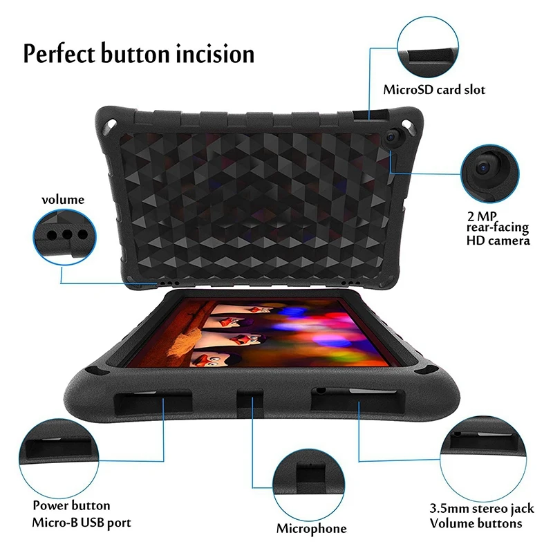 Новый чехол для планшета Amazon Fire HD 10 взрослых и детей легкий ударопрочный