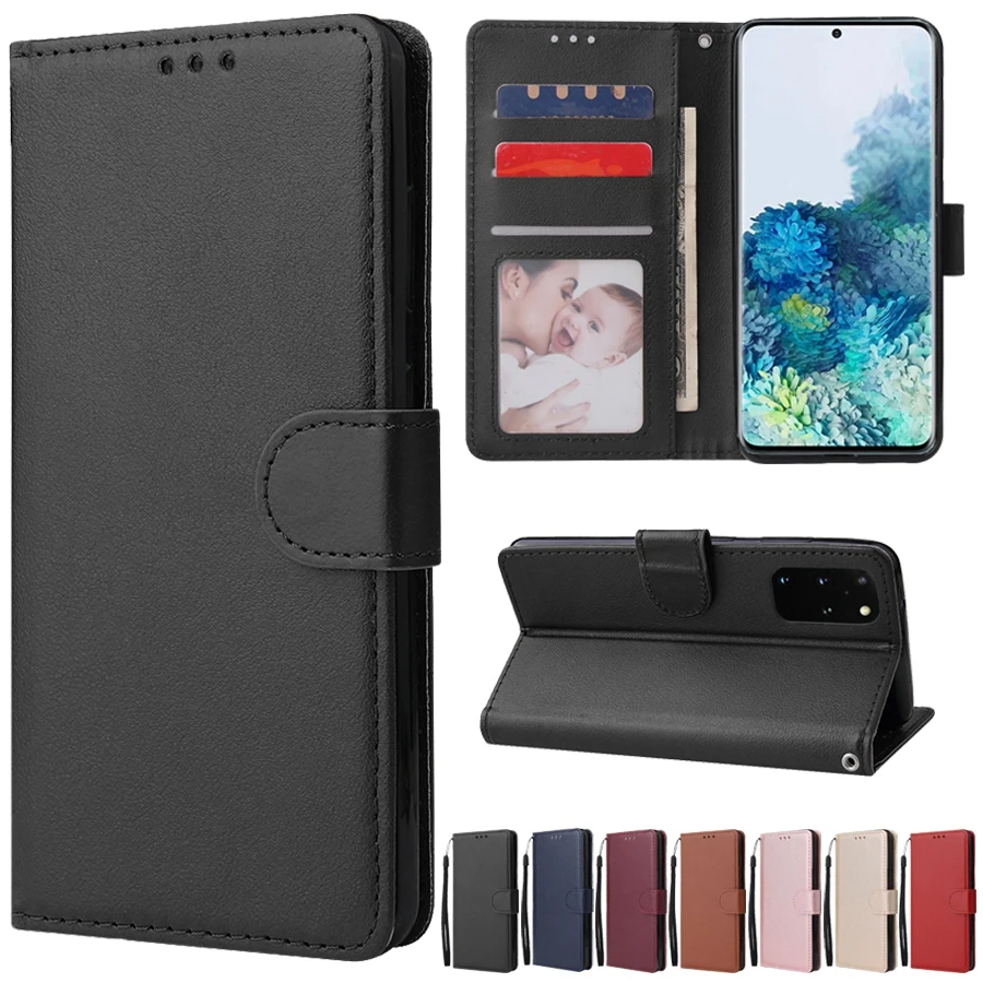 

Кожаный чехол-книжка для Samsung Galaxy S21/S20 Plus/Ultra/FE S10E S10/S9/S8 Plus S7/S6 Edge S5 Note 9/10 Pro/20