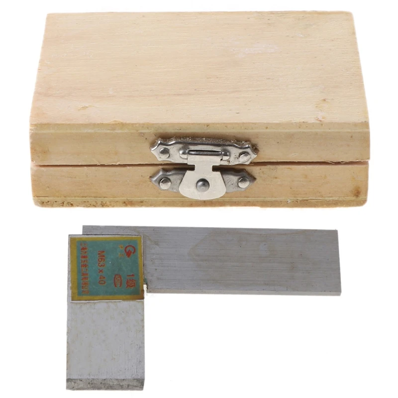 

Угловая линейка 63x40 мм 90 градусов класс 1 линейка из нержавеющей стали измерительный прибор