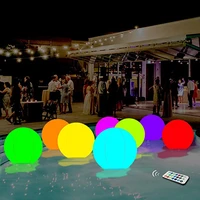 glowing beach ball remote control led light swimming pool toy 13 colors glowing ball inflatable led beach ball party accessories