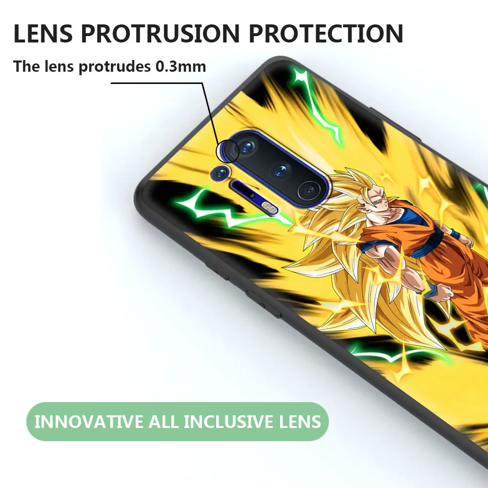 son gokus d dragon ball case for oneplus 8t 8 nord 5g 7 9 pro n10 n100 9r z 7t black antiscratch soft phone protect cover capa free global shipping