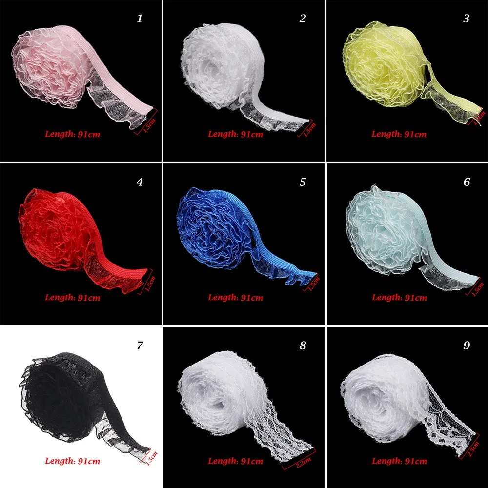 Кружевная ткань для декора кукол 1 шт. одежда носки плиссированные эластичные