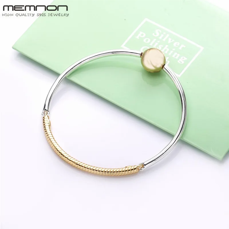 

2019 Autumen Silver Bracelets for women with round Clasp Shine Three Link Bangle fit silver 925 Original charms beads DIY make