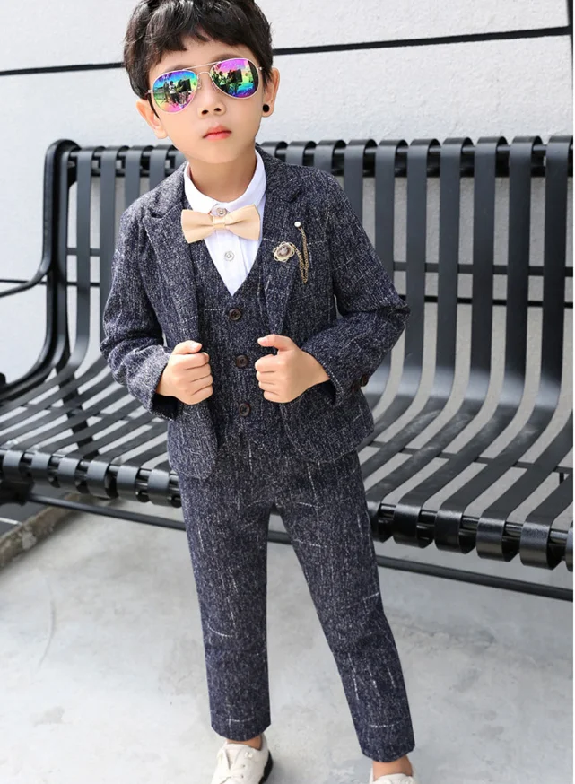Костюм для мальчиков на свадьбу день рождения вечернее платье пиджак жилет и