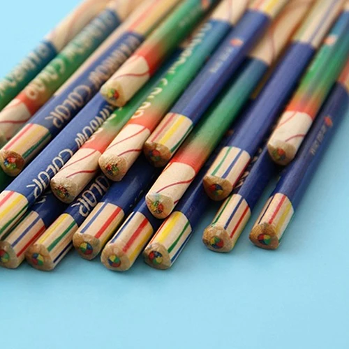 

10Pcs/Lot Rainbow Color Pencil 4 In 1 Colored Pencils for Drawing Stationery