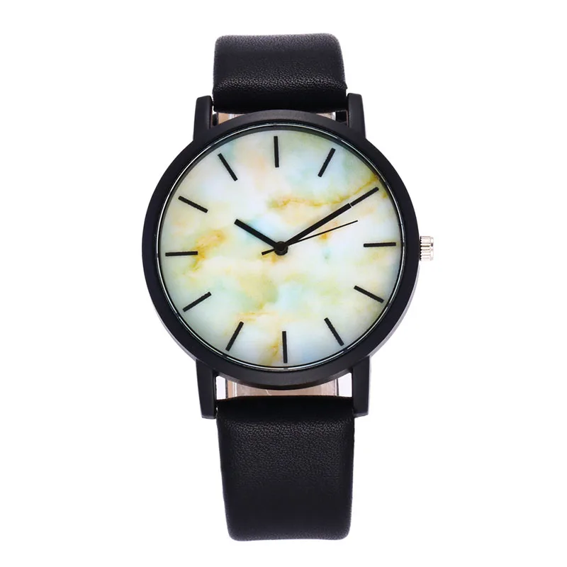 Часы наручные мужские с мраморным узором брендовые модные роскошные кожаным