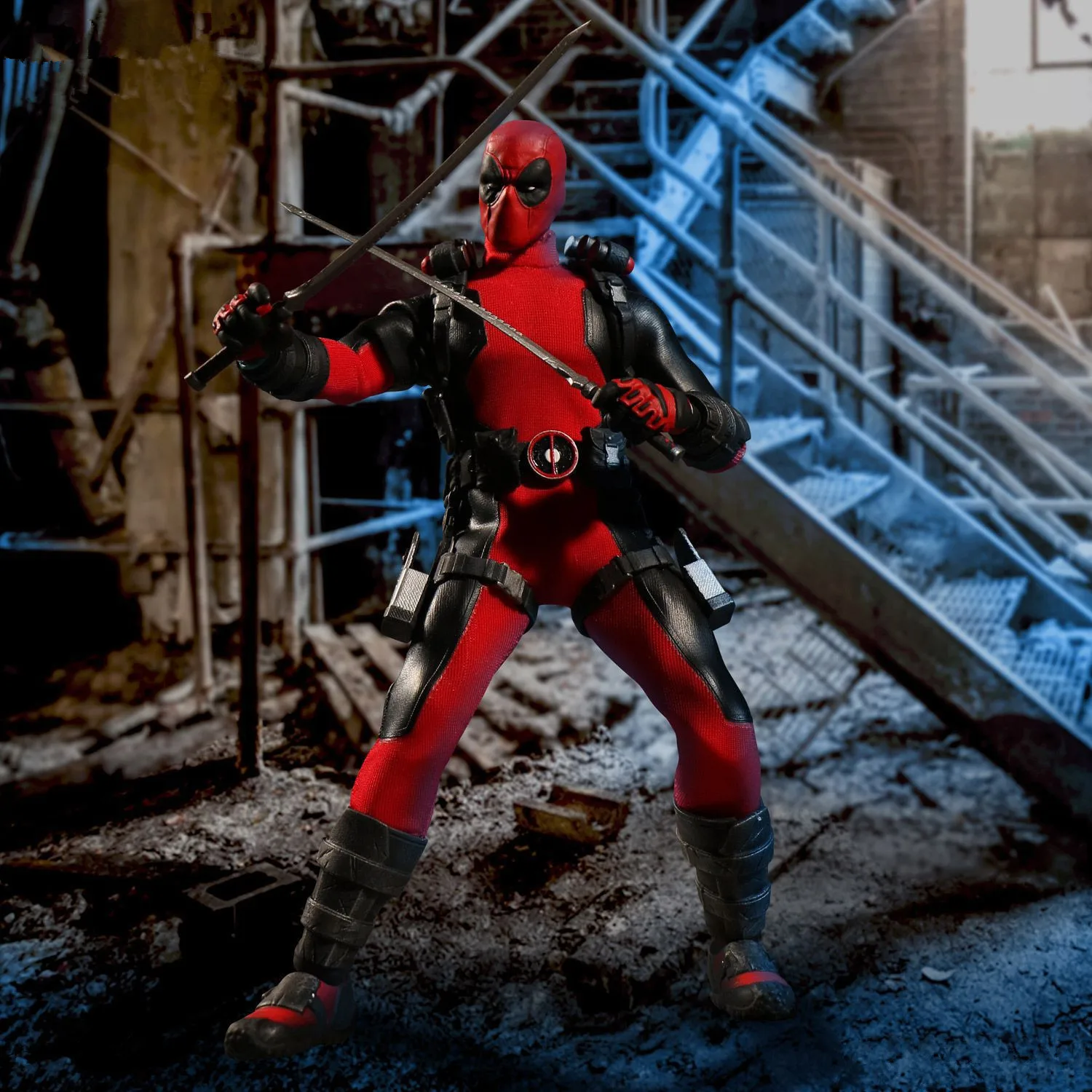 One:12 Deadpool MEZCO Articulated PVC Doll Toys Decoration 6 inches