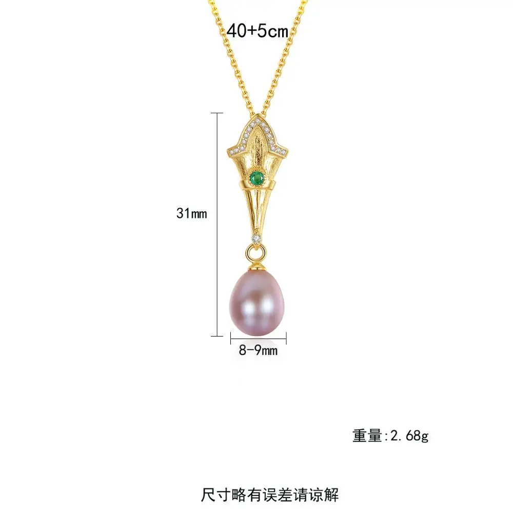 High Quality 925 Sterling Silver Pearl Necklace Fashion Natural Freshwater Pendant for Woman Mother Gifts | Украшения и