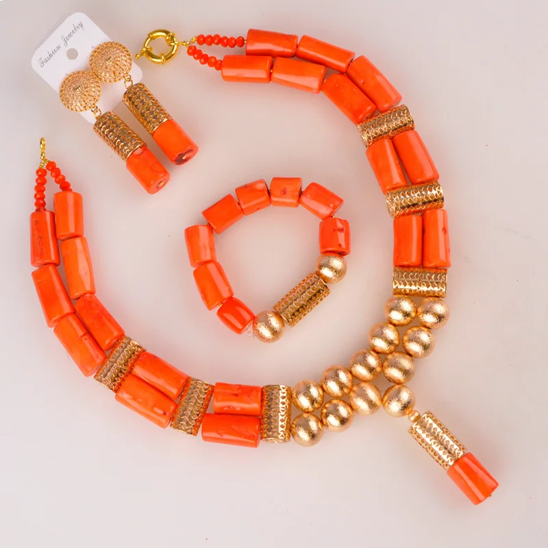 Нигерийские коралловые бусы ювелирный набор свадебные ювелирные наборы