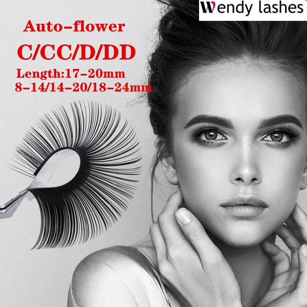 Венди ресницы легко вентилятор CC/DD Curl удлинения проволоки Цветущий русский объем