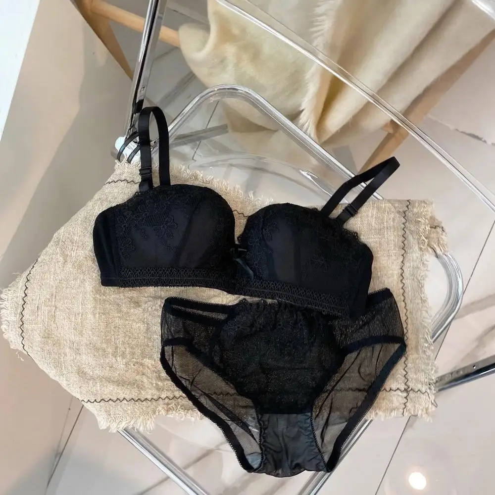 

Hantan lingerie set Flowers bra set strawberry lingerie two piece lingerie set Push Up bra and panty set lace set