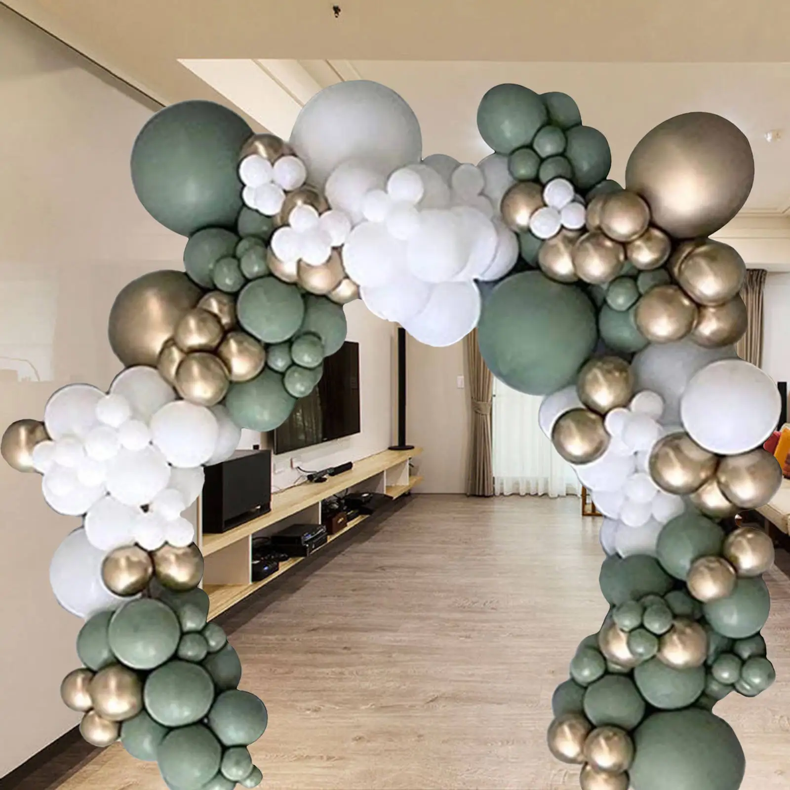 

137 Pieces Multicolor Balloon Garland Arch Kit Latex Balloons Set White Gold Garland Decor for Birthday Party Party Background