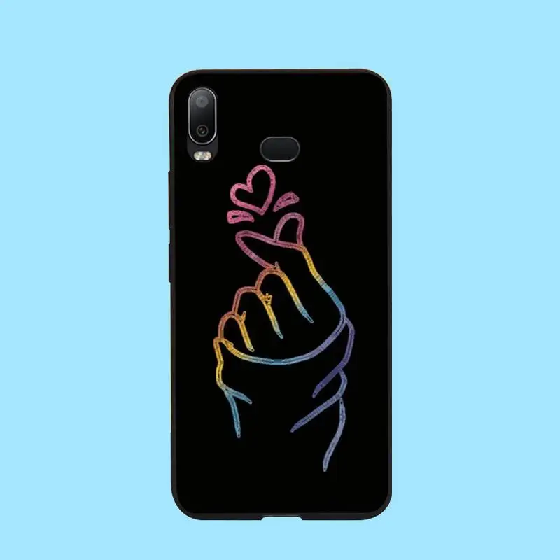 PENGHUWAN Love on the finger kpop heart Новое поступление чехол для сотового телефона Samsung A10 A20 A30 A40