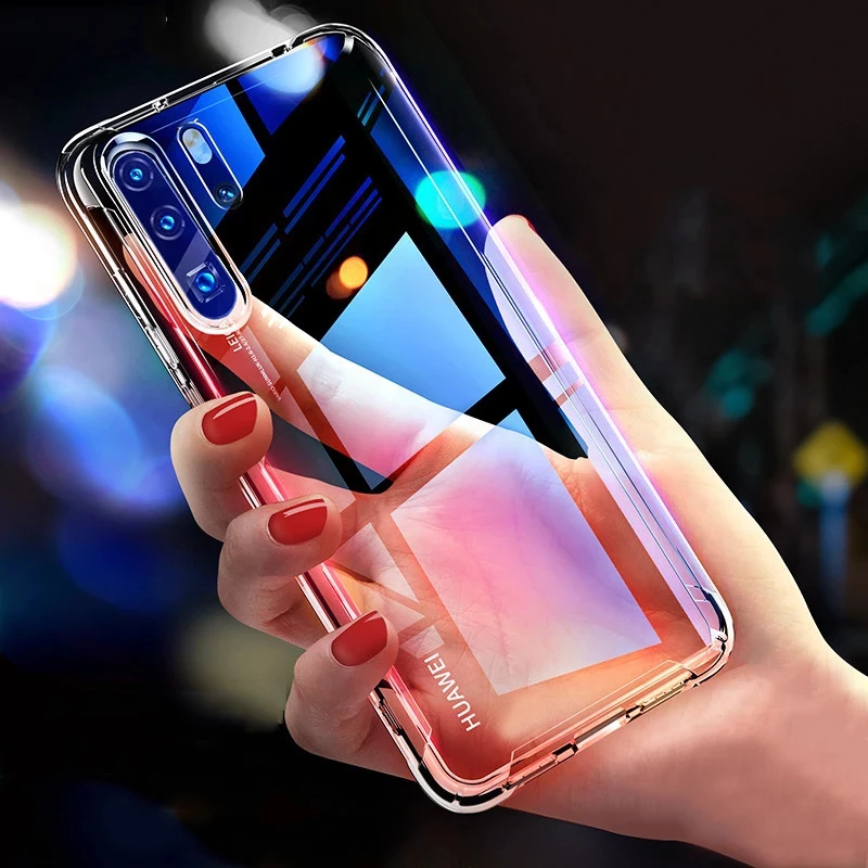 

Luxury Shockproof Silicone Case For Huawei P30 Lite P20 P40 P10 Mate 20 30 10 40 Lite Pro Honor 20 V20 P Smart 2019 Back Cover