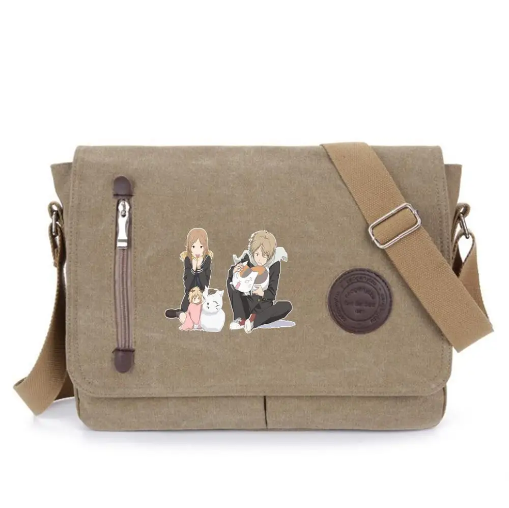 

anime Natsume Yuujinchou student bookbag Messenger Bags Teens Crossbodybag Women Travel Shoulder Bags