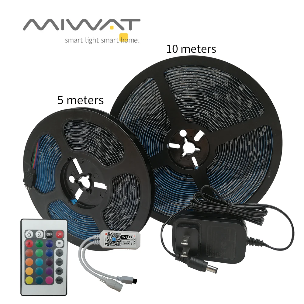 Светодиодная лента RGB 5050SMD гибкая Водонепроницаемая LED полоска IP65 12 В постоянного