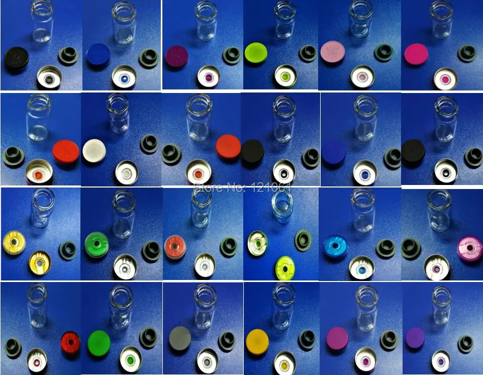 20 комплектов 8 мл флаконов + пробка из бутилкаучука крышки с откидной крышкой