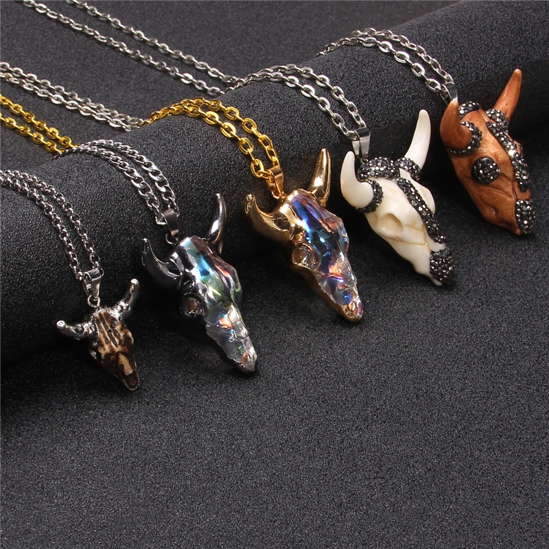 Металлическая подвеска в форме головы коровы для мужчин и женщин изящное