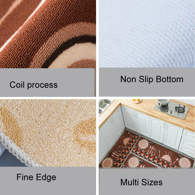 Кухонный Коврик для пола нескользящий коврик ванной и коврики входной прихожей