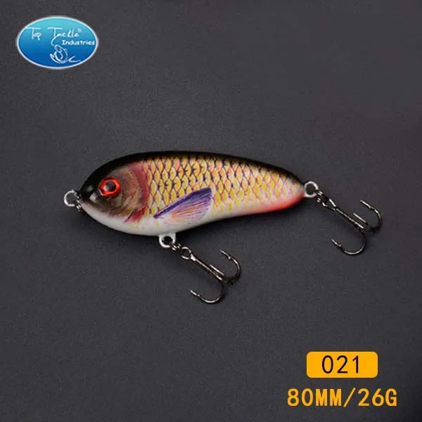 2 hooks 80mm 021 Бесплатный проезд рыболовные снасти рывок приманки рыболовную приманку голубка( 80 мм 25 г- 8/pcs-8/цвет- раковина - Цвет: 2 hooks 80mm 021