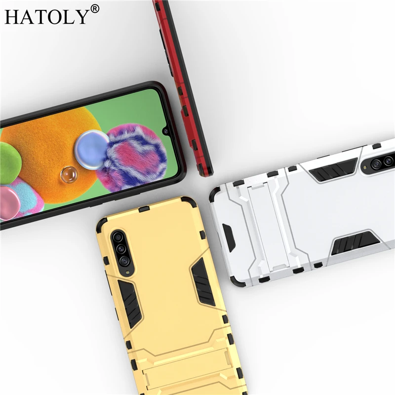 for armor case samsung galaxy a90 5g cases shockproof robot silicon rubber hard back phone cover for samsung galaxy a90 5g a908f free global shipping