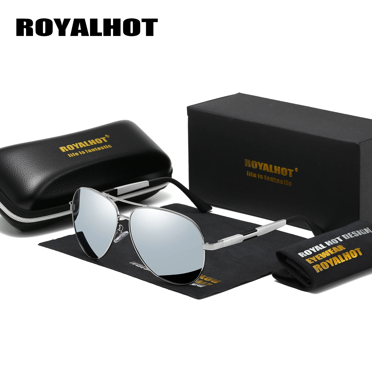 

RoyalHot Men Women Polarized Aluminum Magnesium Oval Frame Sunglasses Driving Sun Glasses Shades Oculos masculino Male 900p64