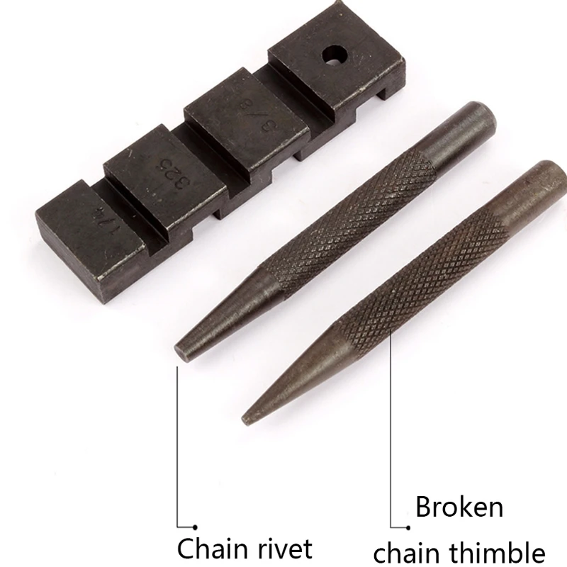 

J2FA Aluminum Material and Wear-resistant 6 pcs Pocket Chainsaw Chain Punch Breaker Chainsaw Chain Repairing Tool