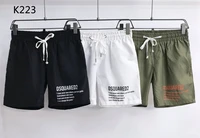 new dsquared2 beach shorts womenmen breathable sport solid color elastic waist matching wear surfing pants male swimsuits k223