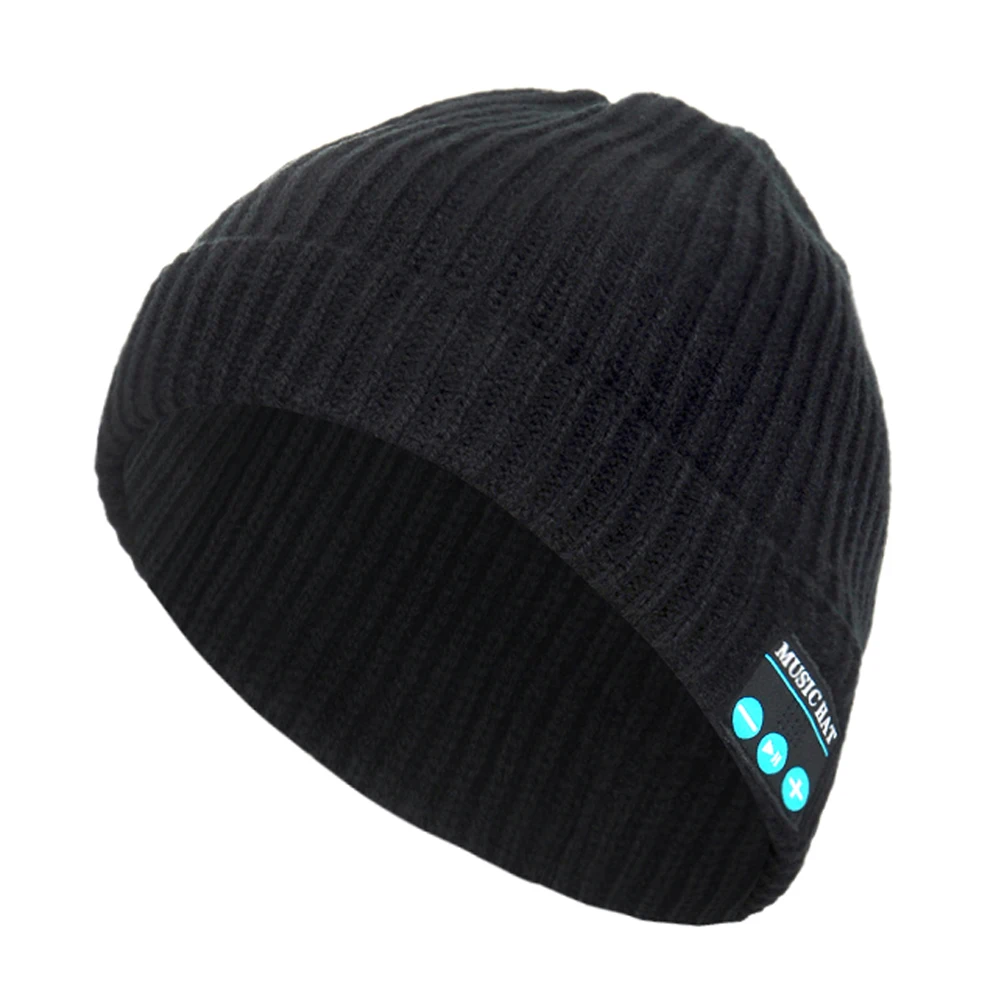 MZ013 BT5.0 подключенная музыкальная вязаная КАПЛЕВИДНАЯ шляпа с одним кликом ответа
