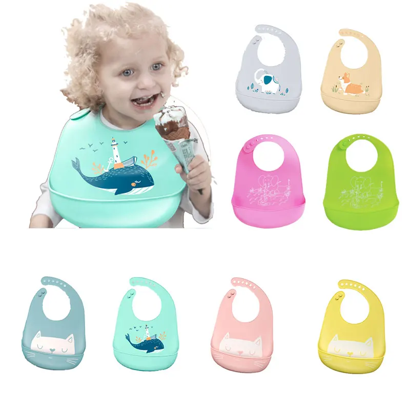 Детский силиконовый нагрудник товары для кормления водонепроницаемые фартуки с