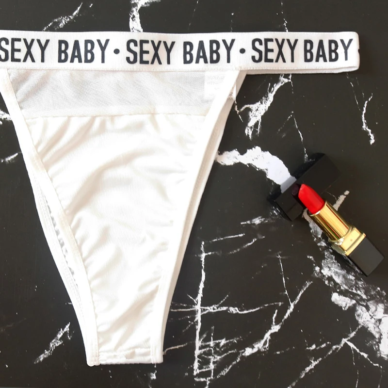 Летний сексуальный женский бикини с буквами Одноцветный из кусков пляжный