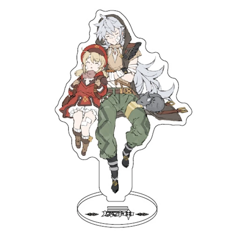 Аниме Genshin искусственная фотография настольное украшение двусторонняя фигурка