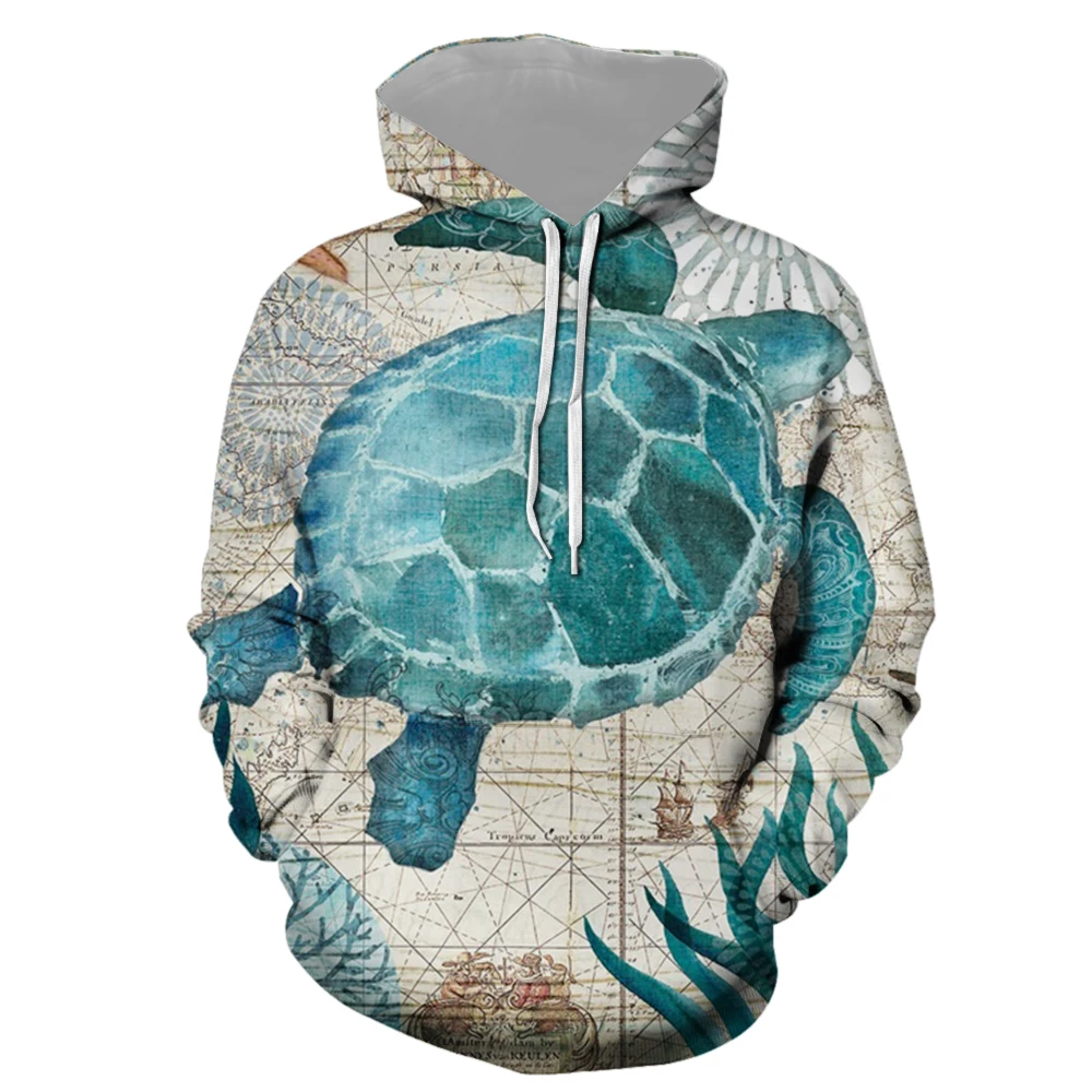 

3D print Marine life Print Convertible Hoodie Sweatershirt Tops Sweatshirt man customer design Sweatshirts man's Plus Size WY73